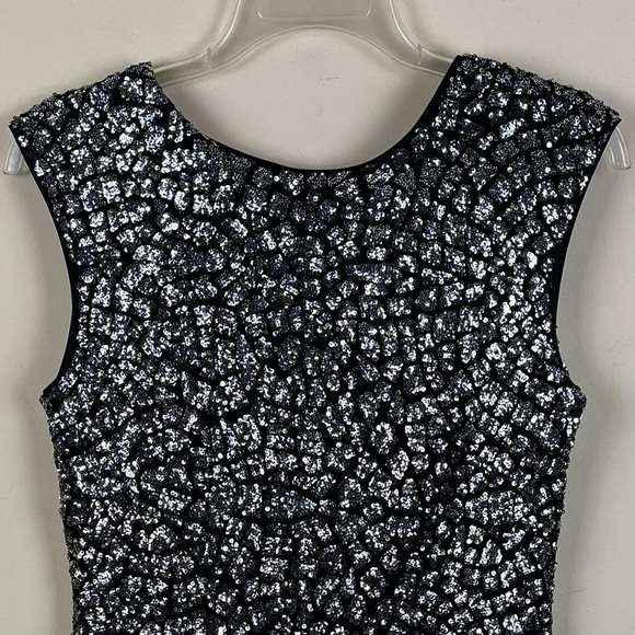 NWOT - Sexy Black and Silver Sequin Dress - Picture 2 of 6
